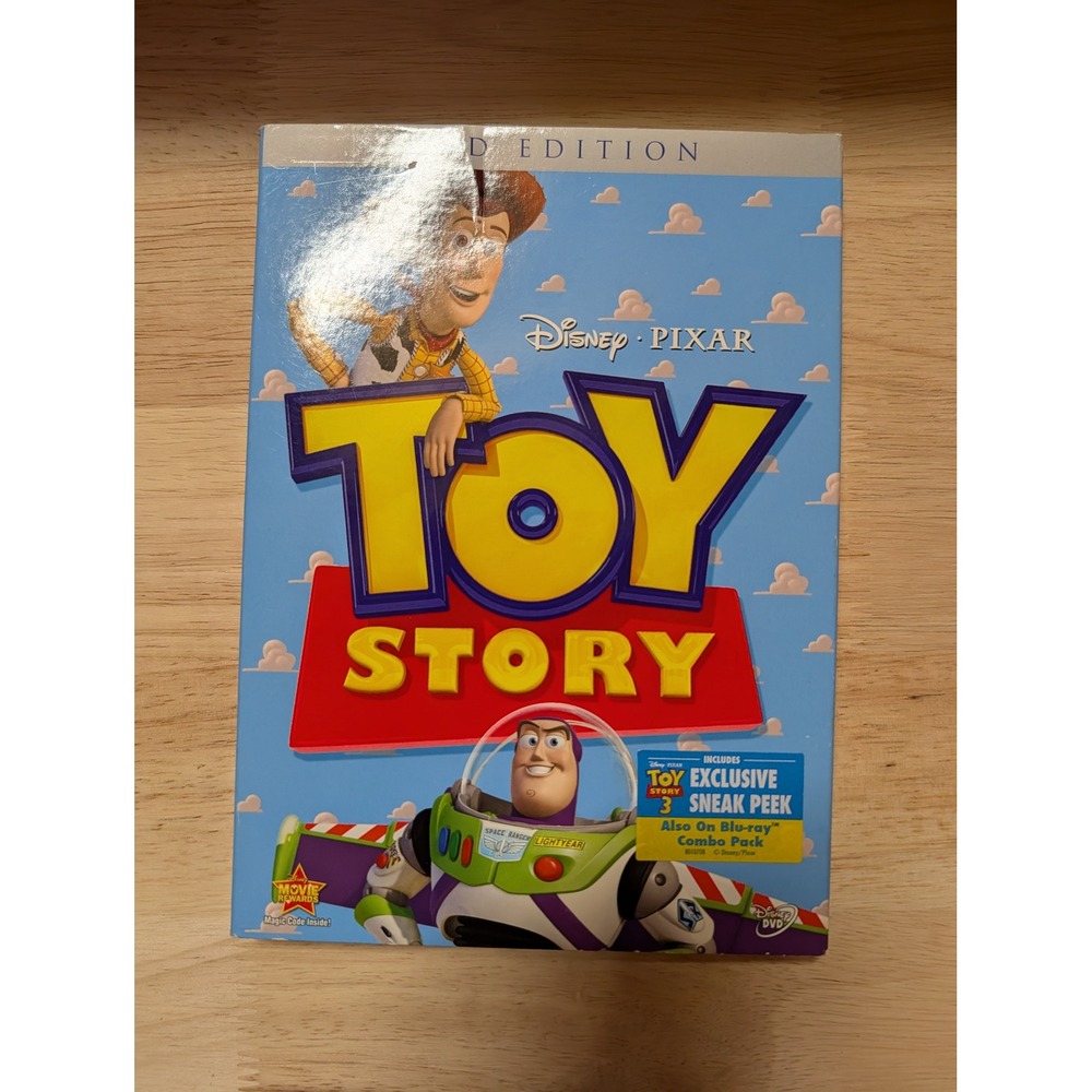 Disney Pixar Toy Story DVD OS Blue Excellent Special Edition Slipcover Woody
